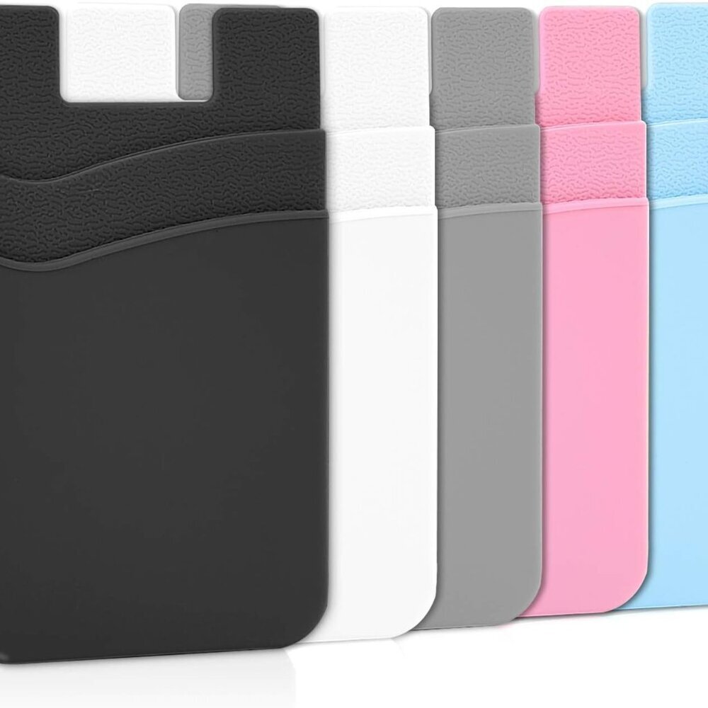 Phone Wallet, Card Holder for Back of Phone Stick on Cellphone Cases Great Stora